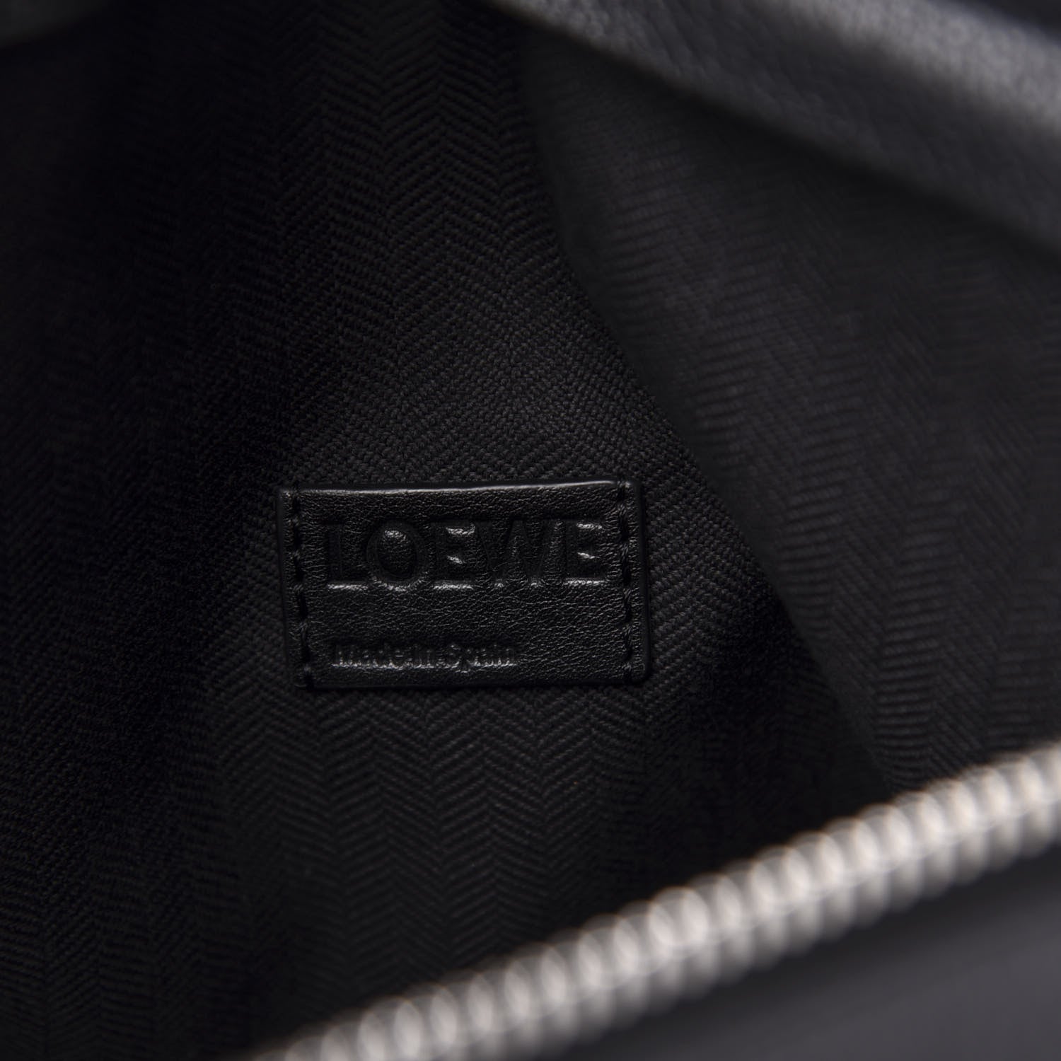 Loewe Calfskin T Pouch Bag Black 6 of 10