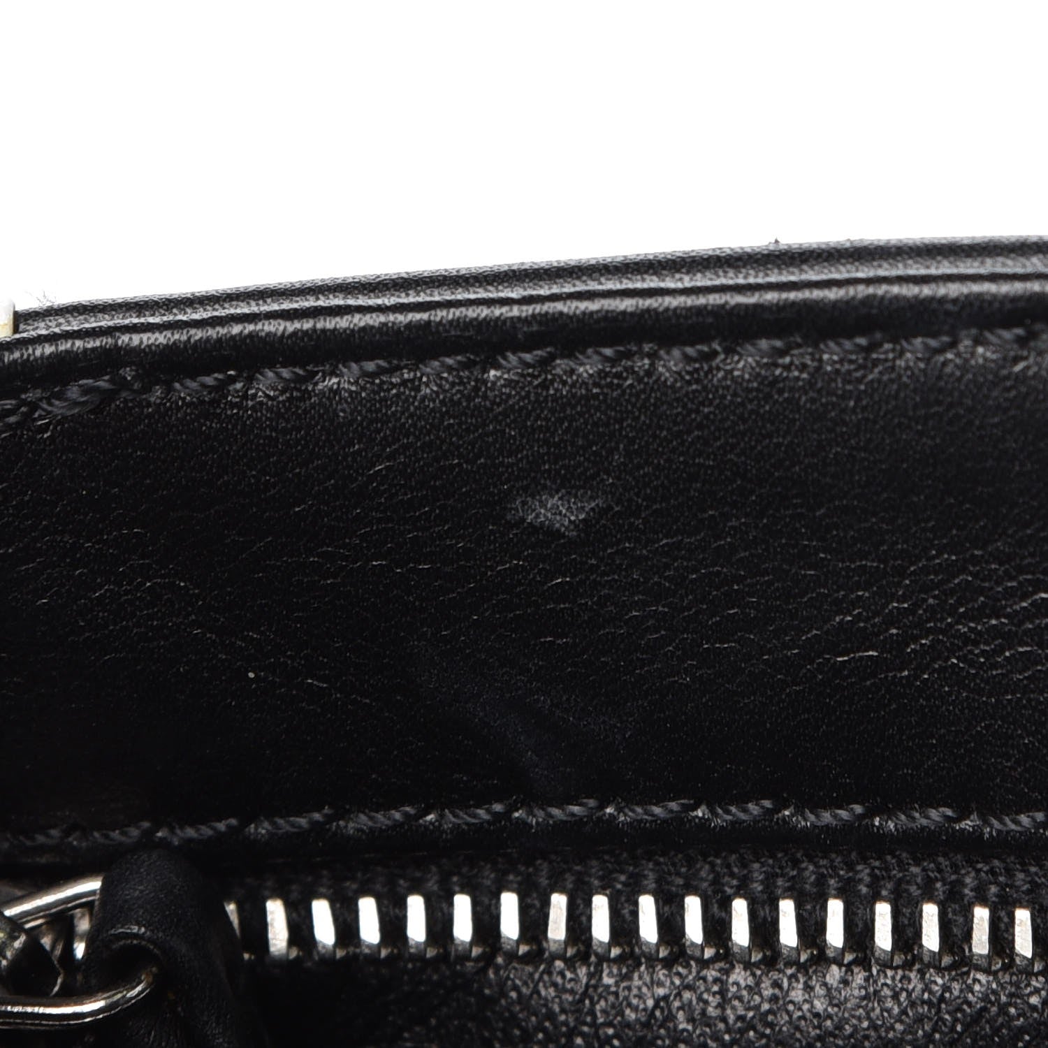 Chanel Lambskin Bi-Color Pochette Black White 9 of 14