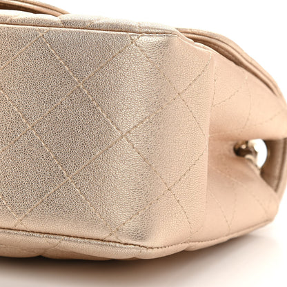 Chanel Metallic Lambskin Quilted Mini Square Flap Gold 9 of 10