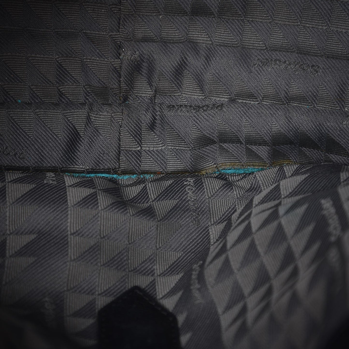 Lambskin Velvet Medium Woodgrain PS1 Satchel Teal Black