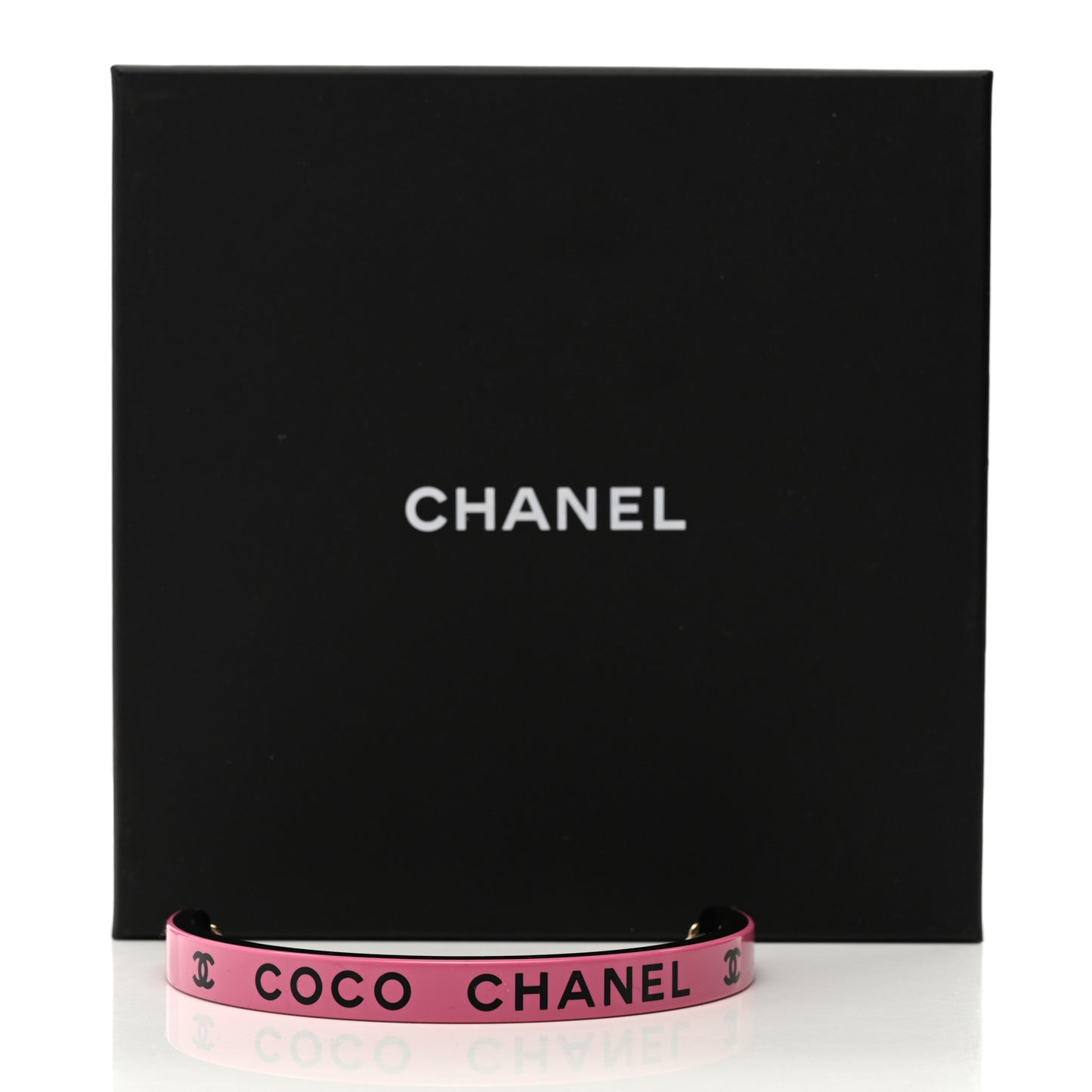 Resin Logo Choker Pink Black