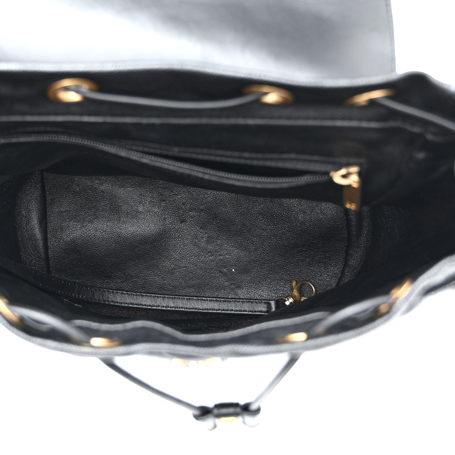 Caviar Quilted Small Filigree Backpack Black