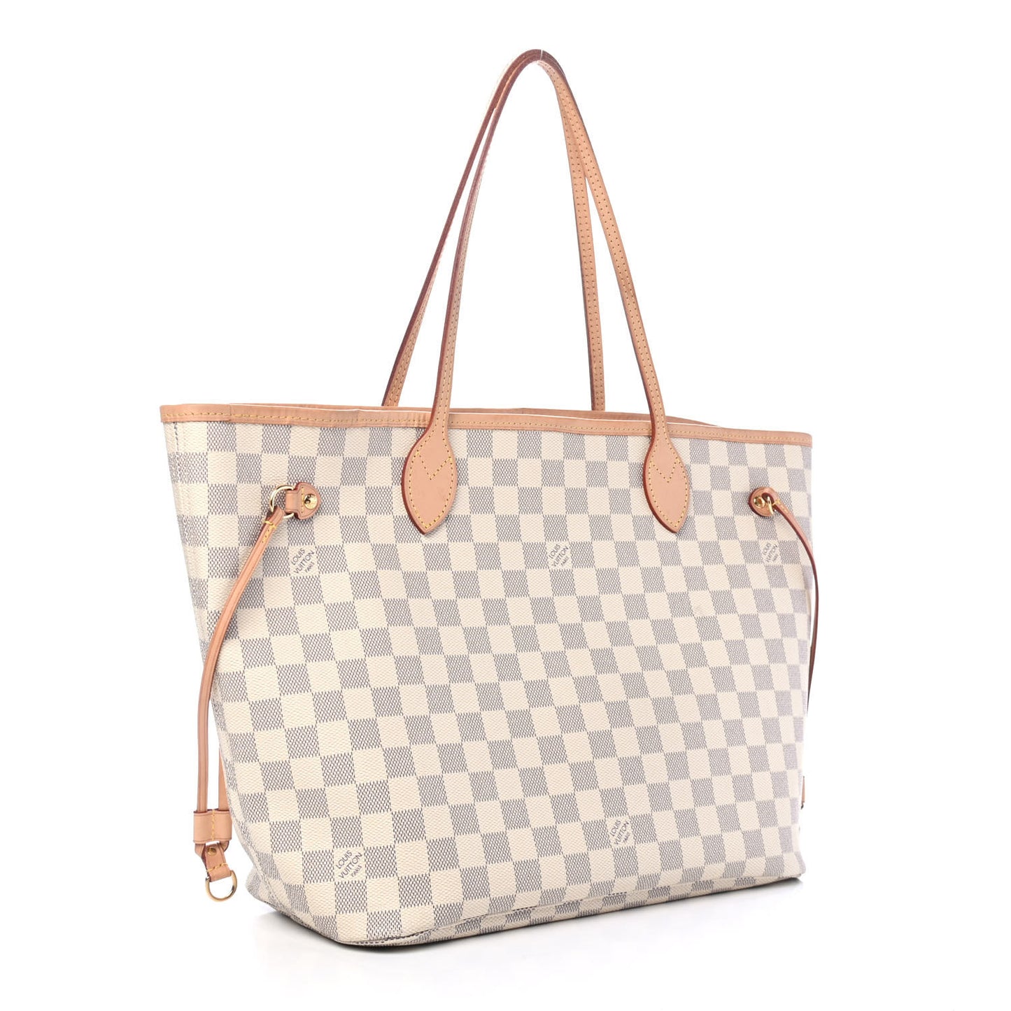 Damier Azur Neo Neverfull MM Rose Ballerine