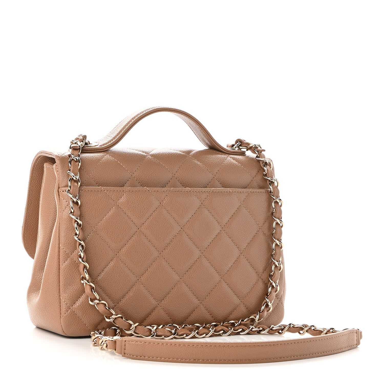 Chanel Caviar Quilted Medium Business Affinity Flap Beige 3 of 8