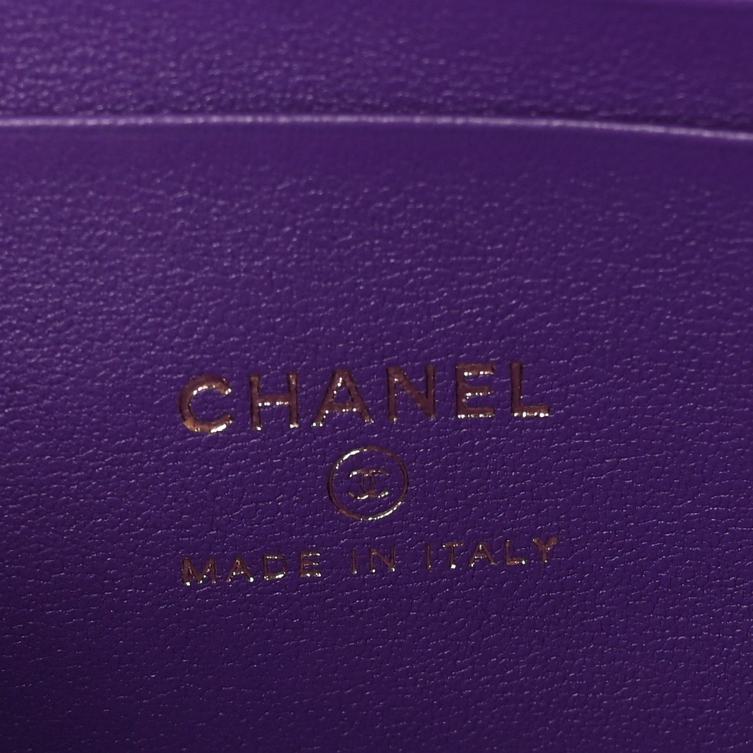 Chanel Lambskin Quilted Small Top Handle Vanity Case With Chain Purple 6 of 12