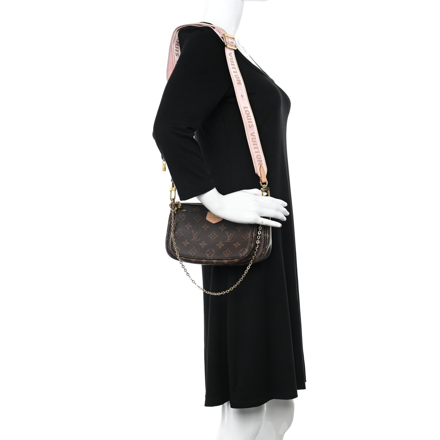 Monogram Multi Pochette Accessories Rose Clair