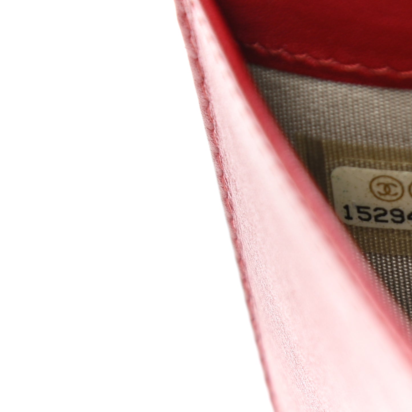 Patent Quilted Brilliant Yen Wallet Red