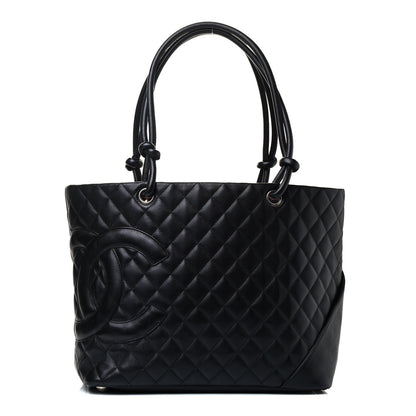 Chanel Calfskin Quilted Large Cambon Tote Black 1 of 13