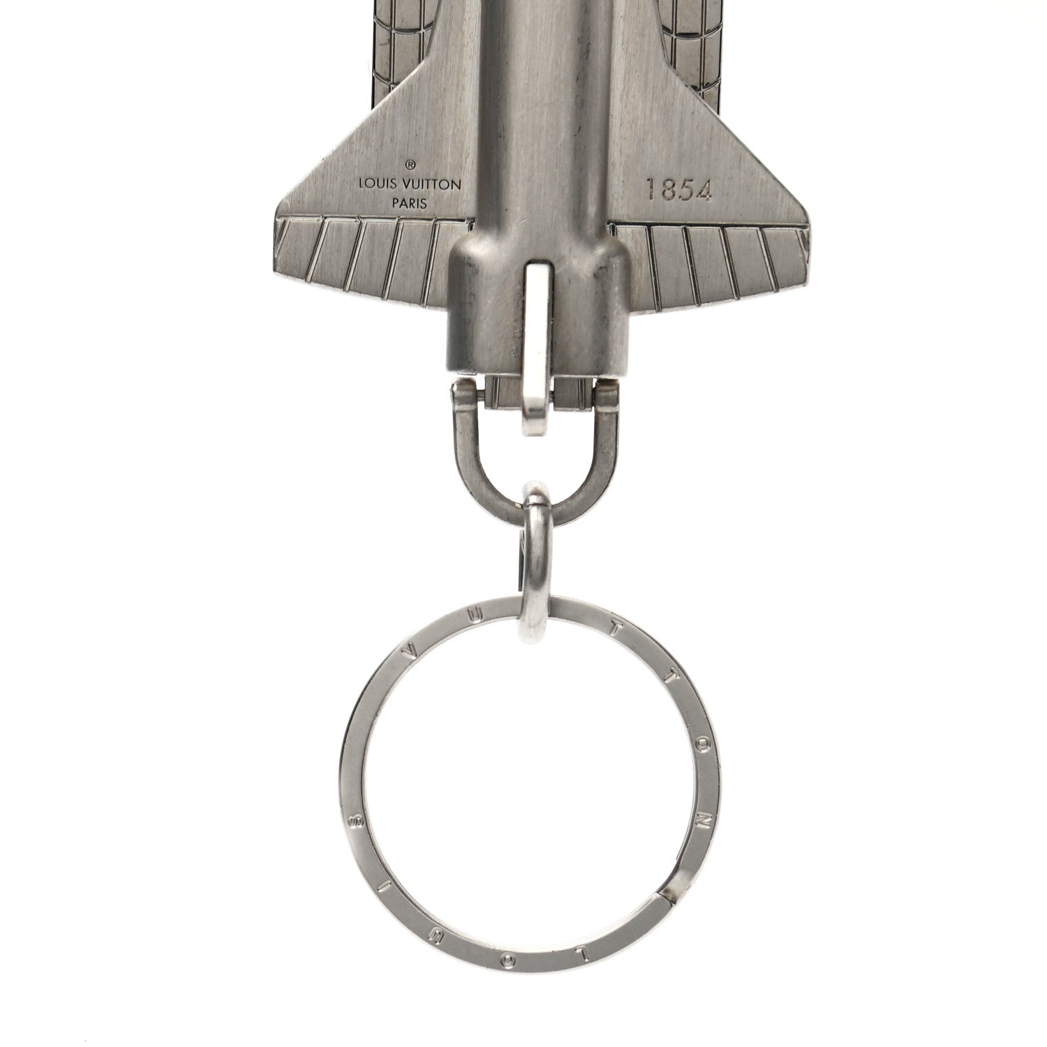 Louis Vuitton Brushed Palladium Valet Rocket Bag Charm Key Holder 2 of 3