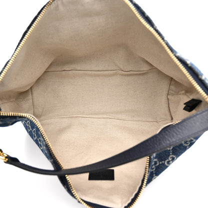 Gucci Denim GG Monogram Web Medium Vanity Blue 5 of 11