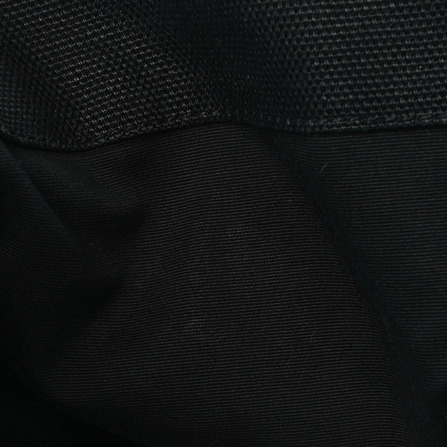 Saint Laurent Raffia Linen Calfskin Rive Gauche Tote Black 13 of 13