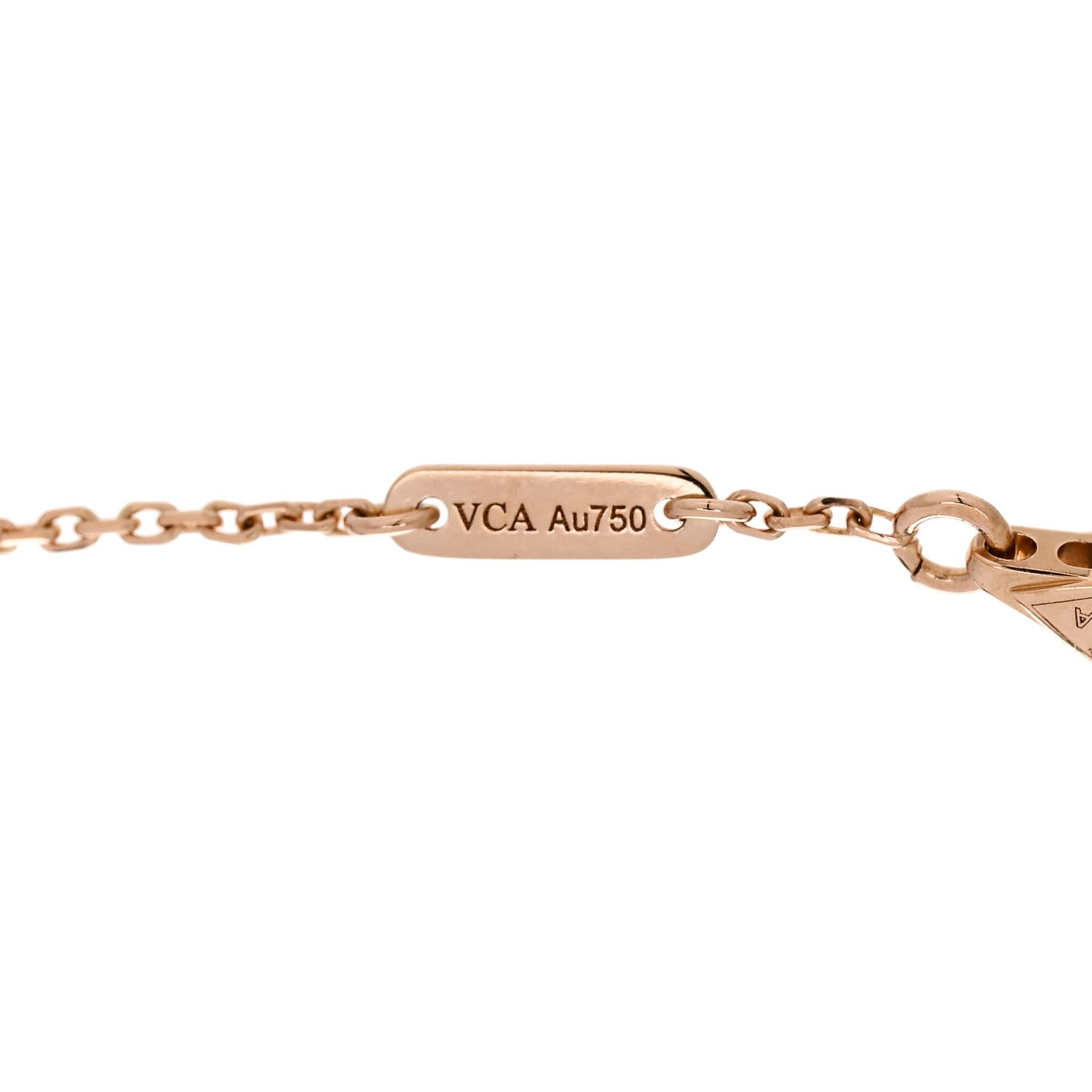 Van Cleef & Arpels 18K Rose Gold Carnelian Sweet Alhambra Bracelet 3 of 5