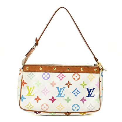 Louis Vuitton Monogram Multicolor Pochette Accessories White 1 of 17