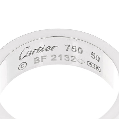 Cartier 18K White Gold 5.5mm LOVE Ring 50 5.25 4 of 4