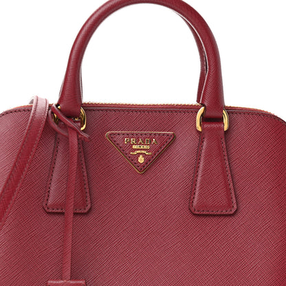 Prada Saffiano Lux Mini Promenade Tote Cerise 6 of 8