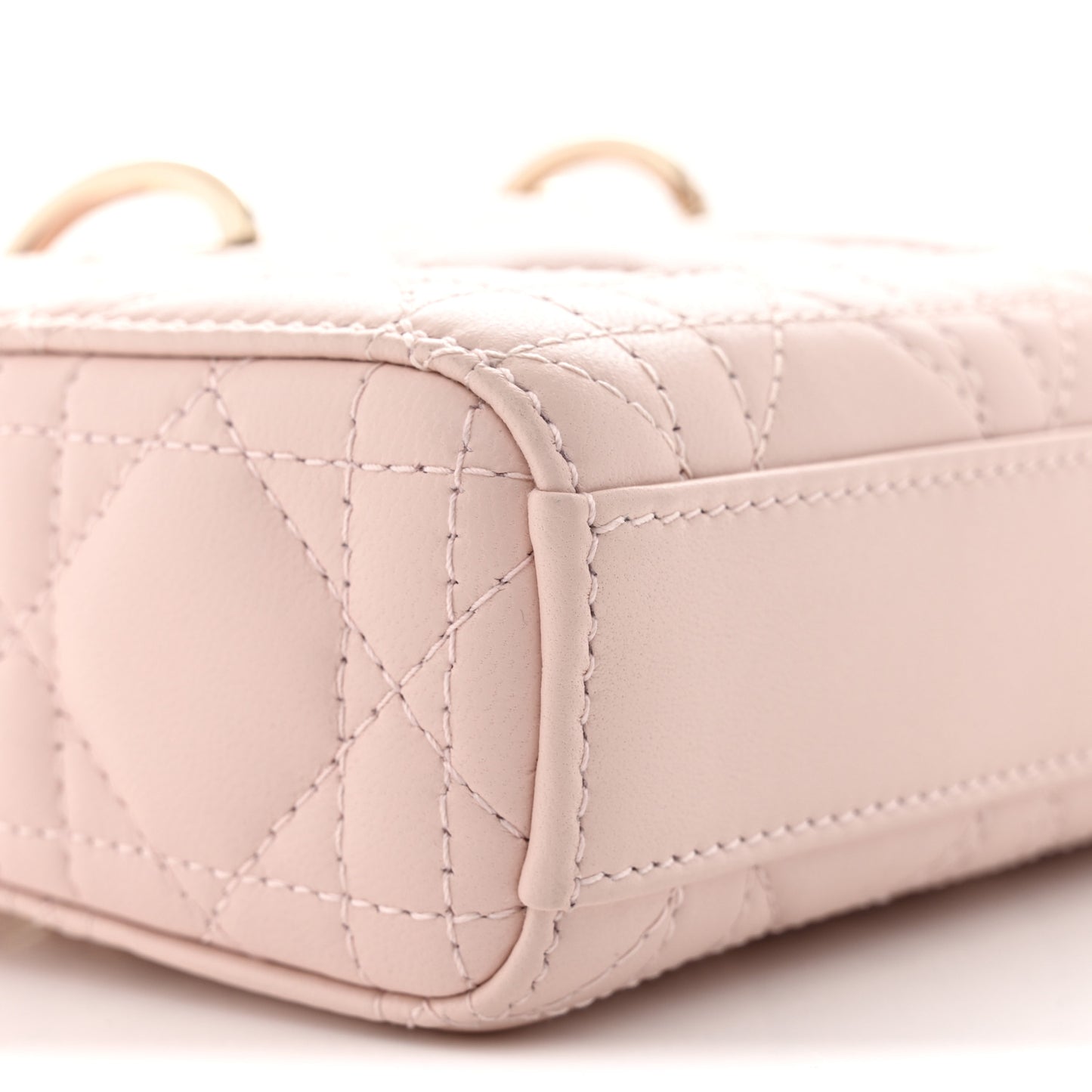 Lambskin Cannage Micro Lady D-Joy Powder Pink