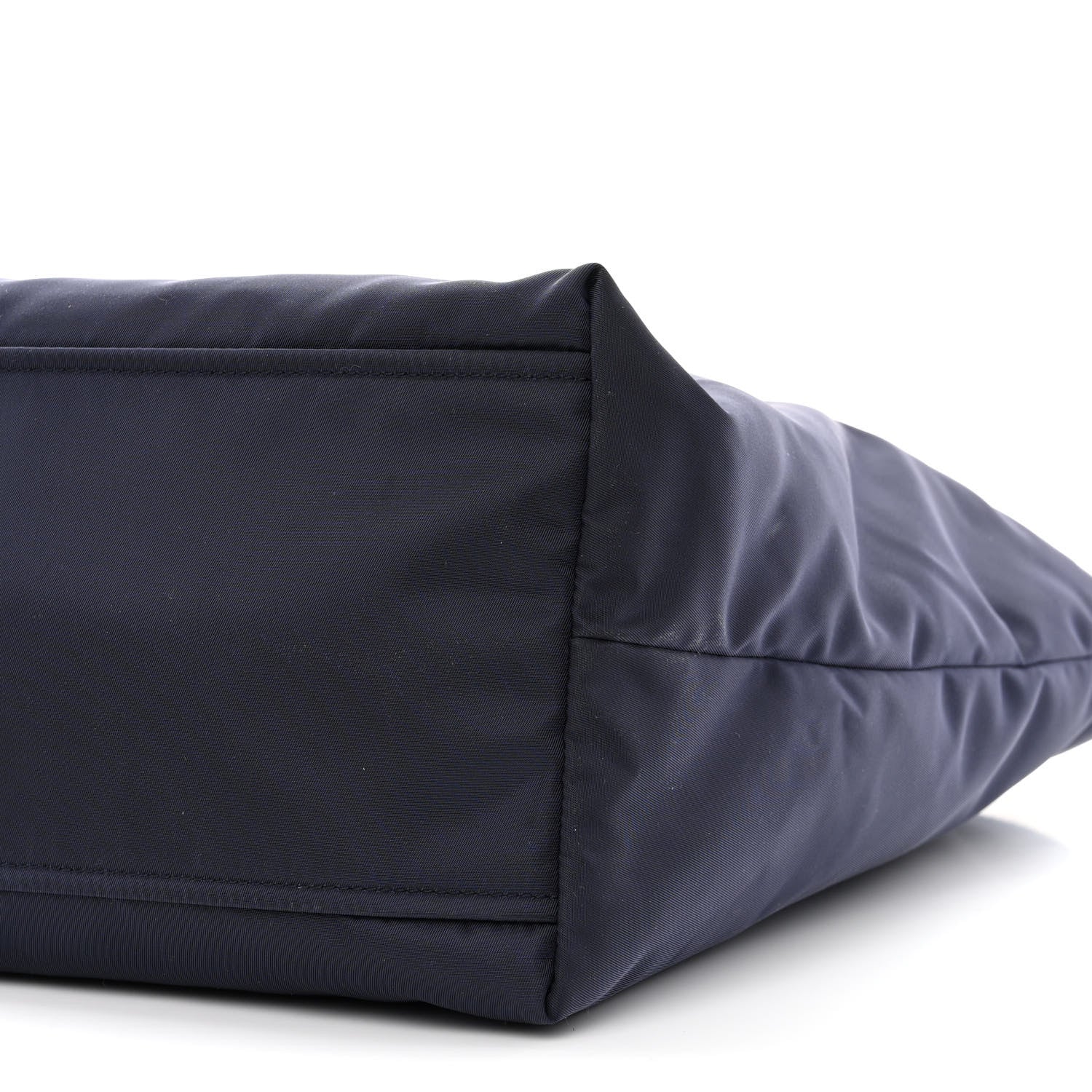 Prada Tessuto Nylon Saffiano Tote Navy 11 of 12
