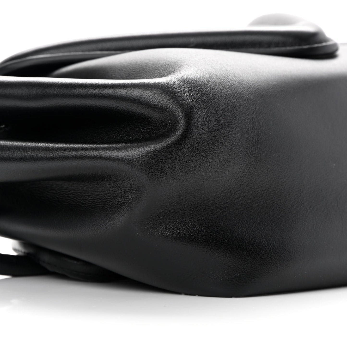 Lambskin Small Beak Triangle Flap Shoulder Bag Black