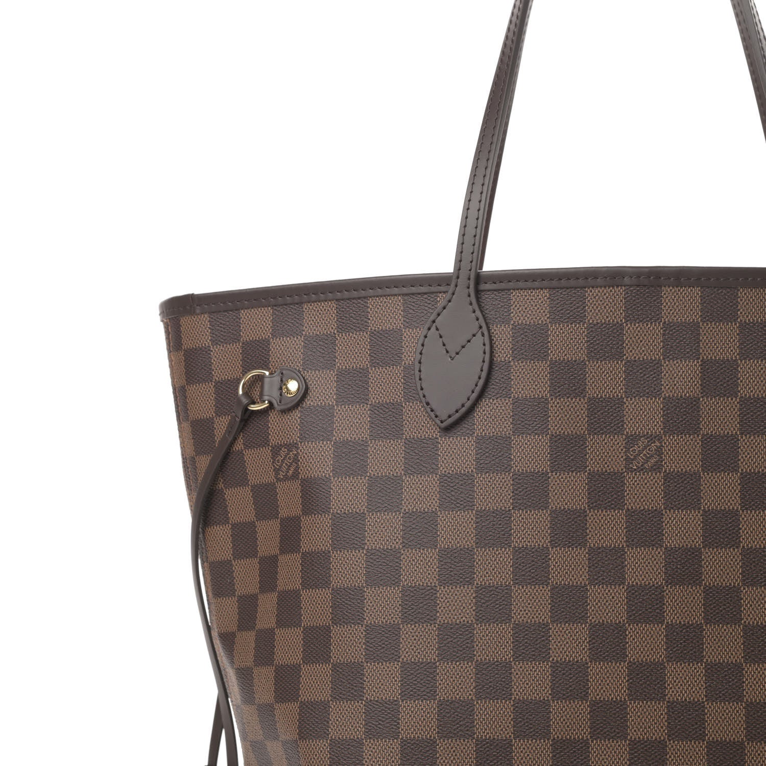Louis Vuitton Damier Ebene Neo Neverfull MM Rose Ballerine 8 of 11