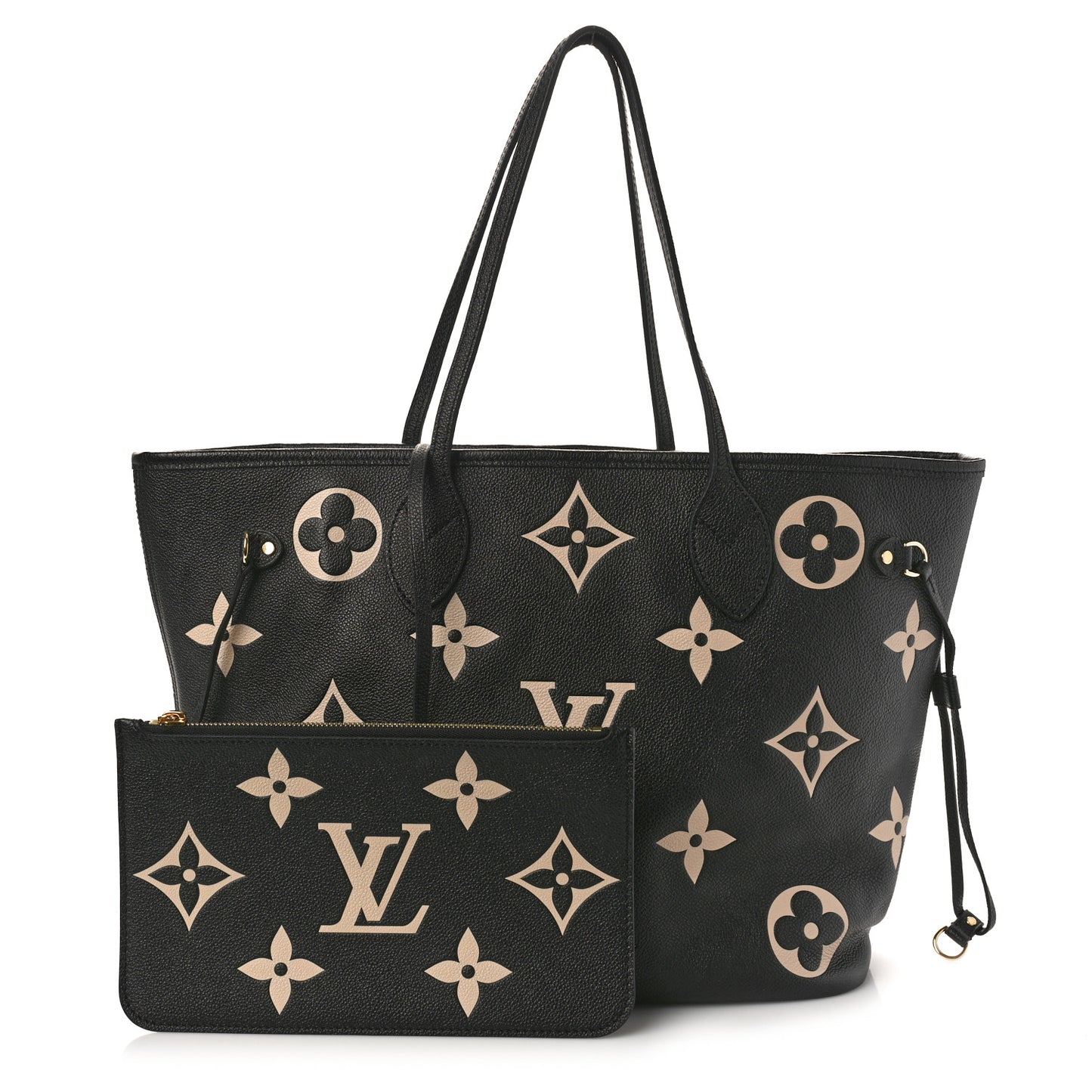 Empreinte Monogram Giant Neverfull MM Black Beige
