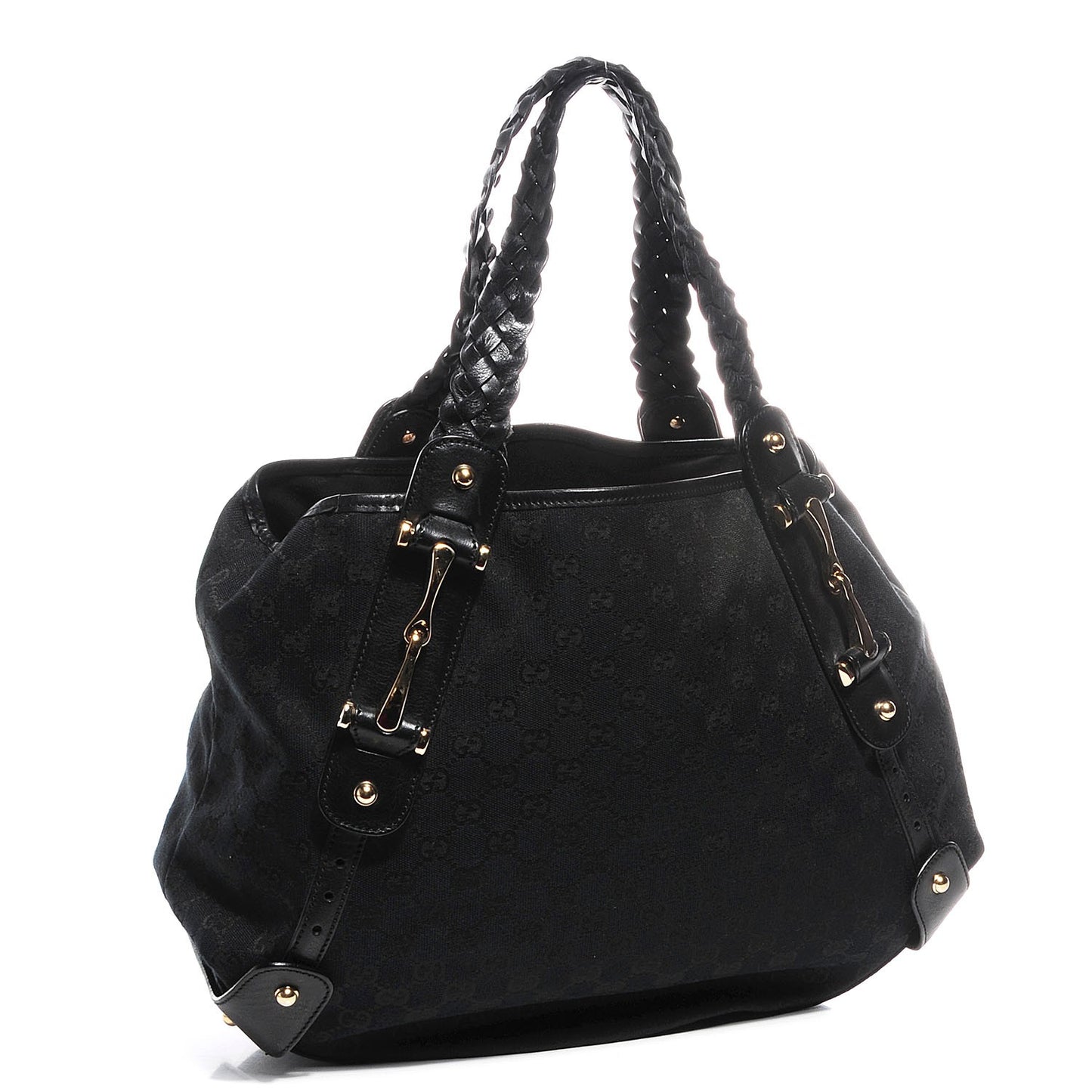 Monogram Medium Pelham Shoulder Bag Black