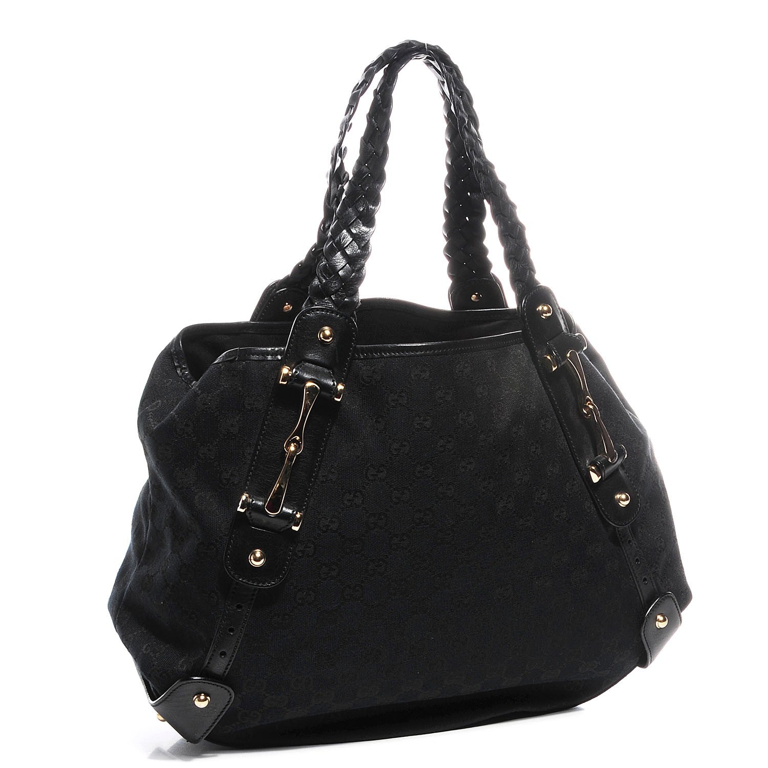 Gucci Monogram Medium Pelham Shoulder Bag Black 3 of 9