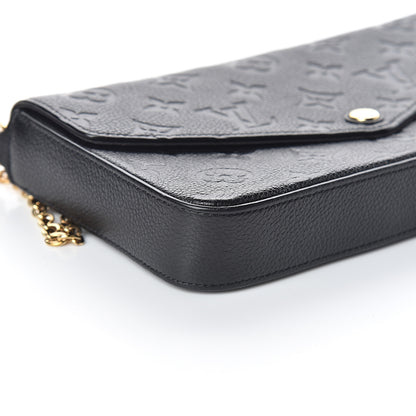 Louis Vuitton Empreinte Pochette Felicie Chain Wallet Black 7 of 8