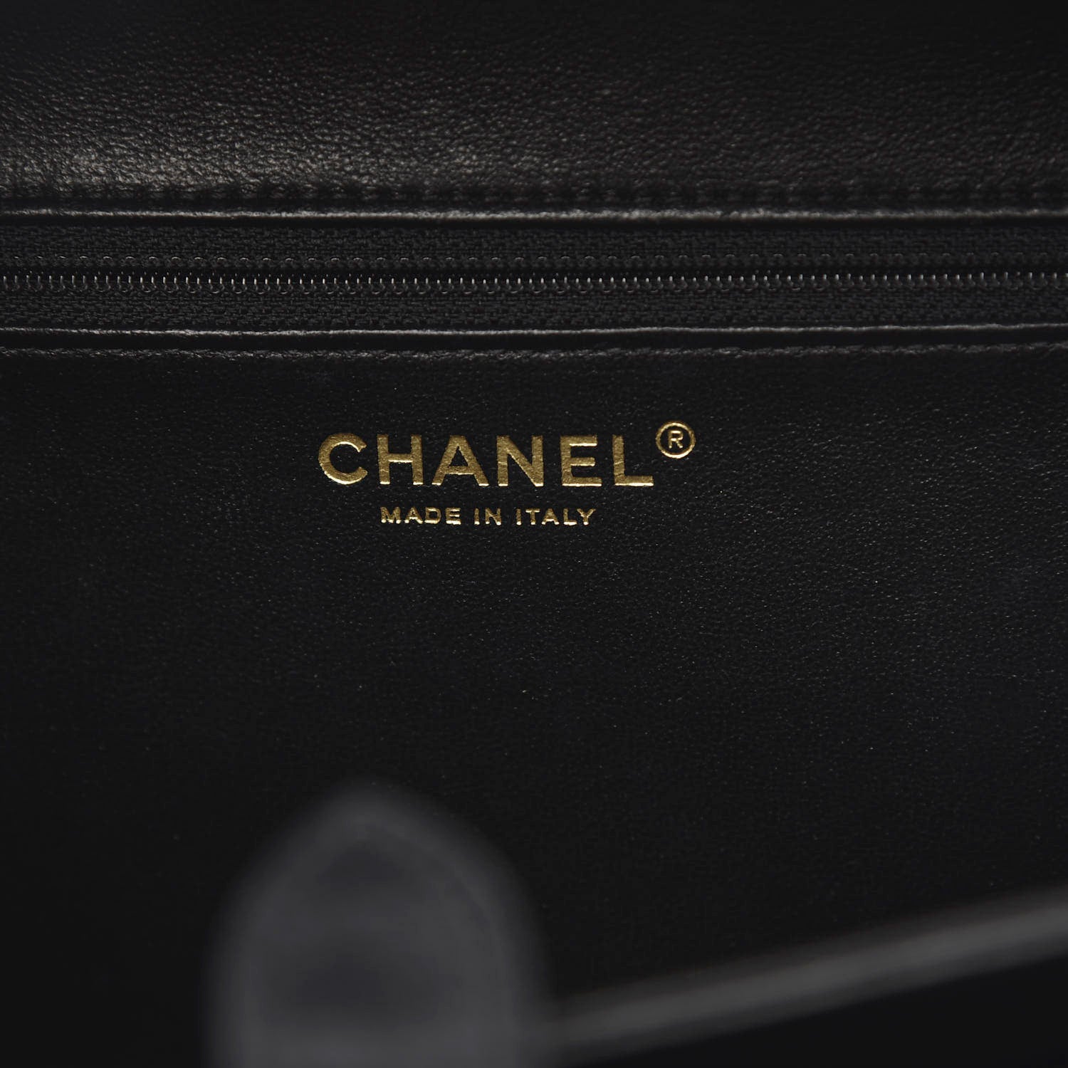Chanel Caviar Quilted Large CC Filigree Vanity Case Navy 6 of 12