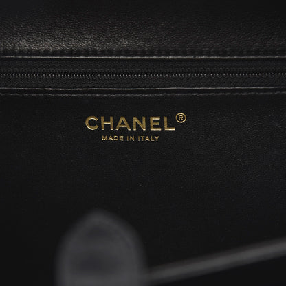 Chanel Caviar Quilted Large CC Filigree Vanity Case Navy 6 of 12