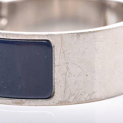 Hermes Enamel Wide Clic Clac H Bracelet PM Indigo 7 of 9