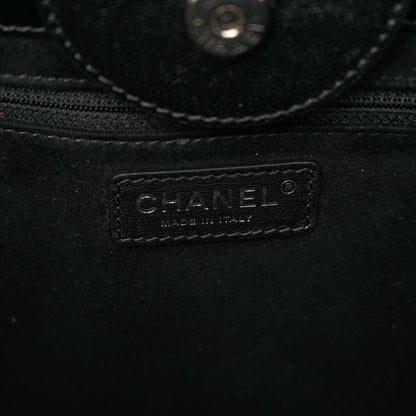 Chanel Caviar Medium Studded Deauville Tote Black 6 of 9