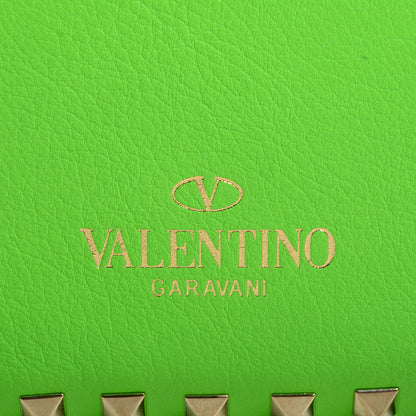 Valentino Garavani Vitello Medium Rockstud Tote Green Fluo 8 of 8