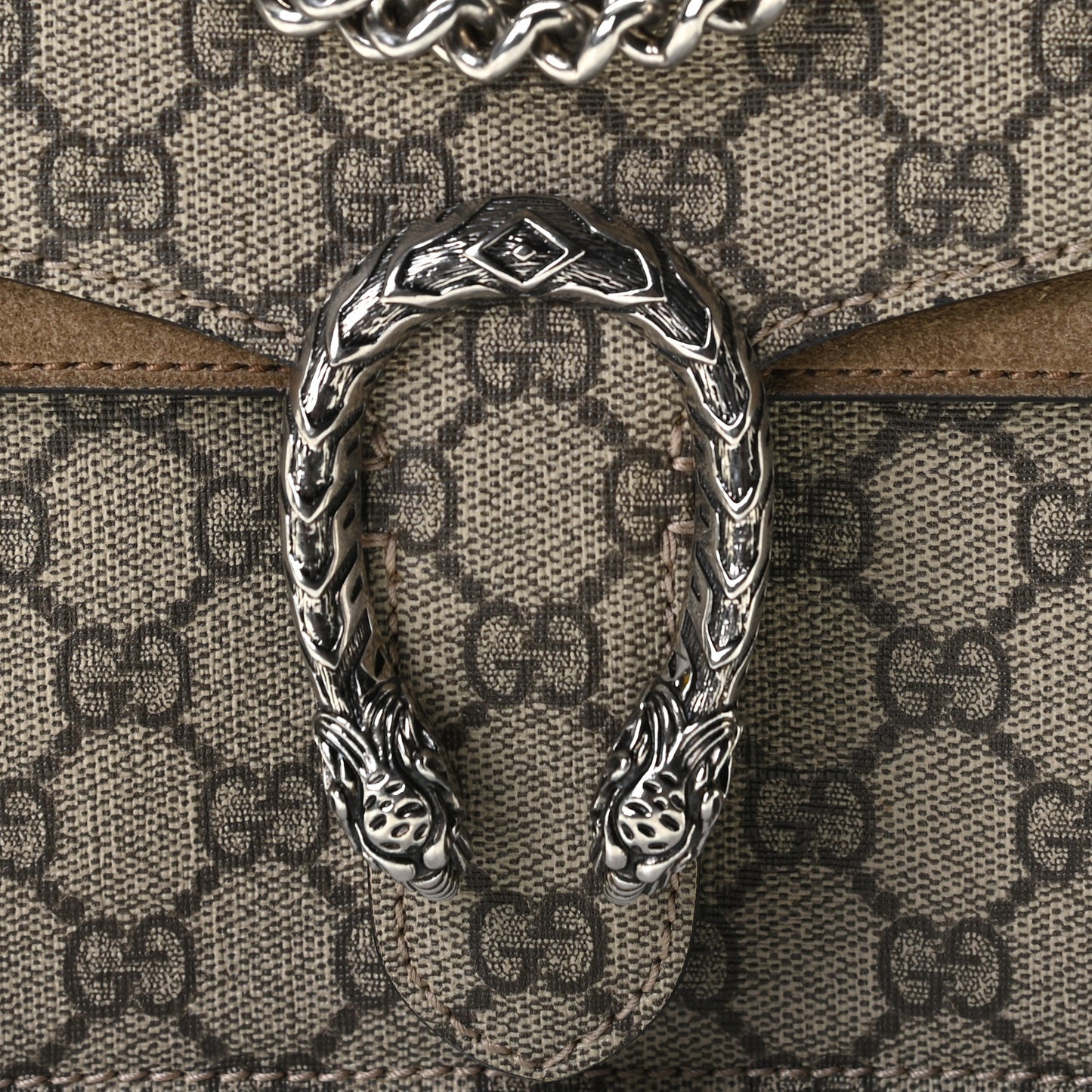GG Supreme Monogram Mini Dionysus Shoulder Bag Taupe