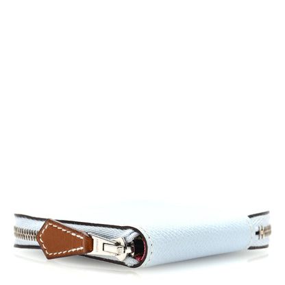 Hermes Epsom Silk'In Coin Purse Bleu Brume 4 of 7