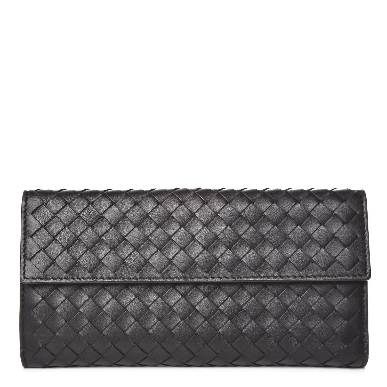 Bottega Veneta Nappa Intrecciato Continental Wallet Black 1 of 8
