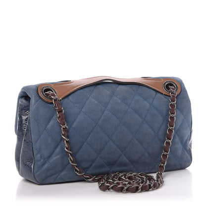 Chanel Iridescent Calfskin Medium In The Mix Flap Blue 4 of 10