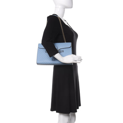 Gucci Microguccissima Medium Emily Chain Shoulder Bag Mineral Blue 2 of 10