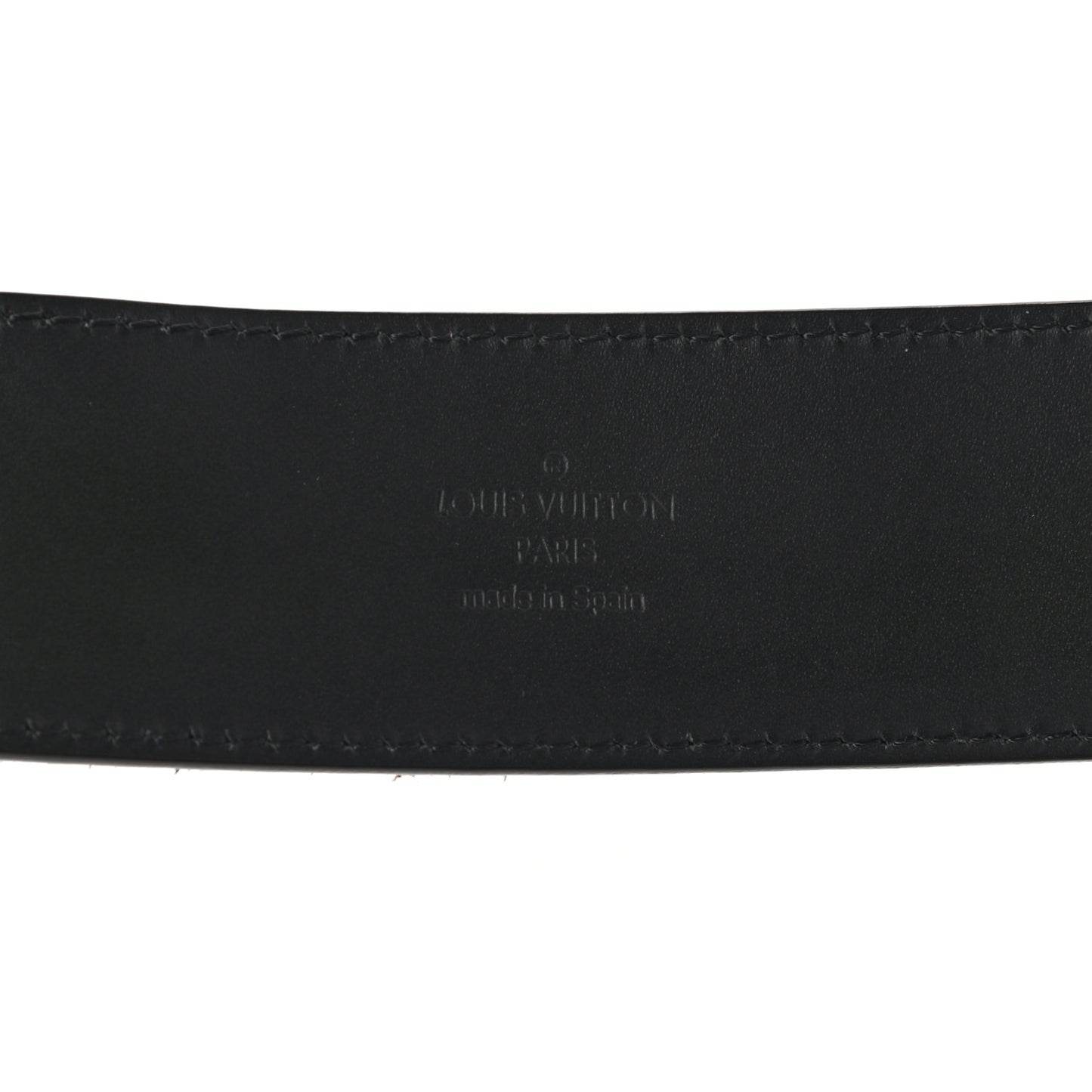 Suede Calfskin Mini Damier 40mm LV Initiales Belt 90 36 Moka
