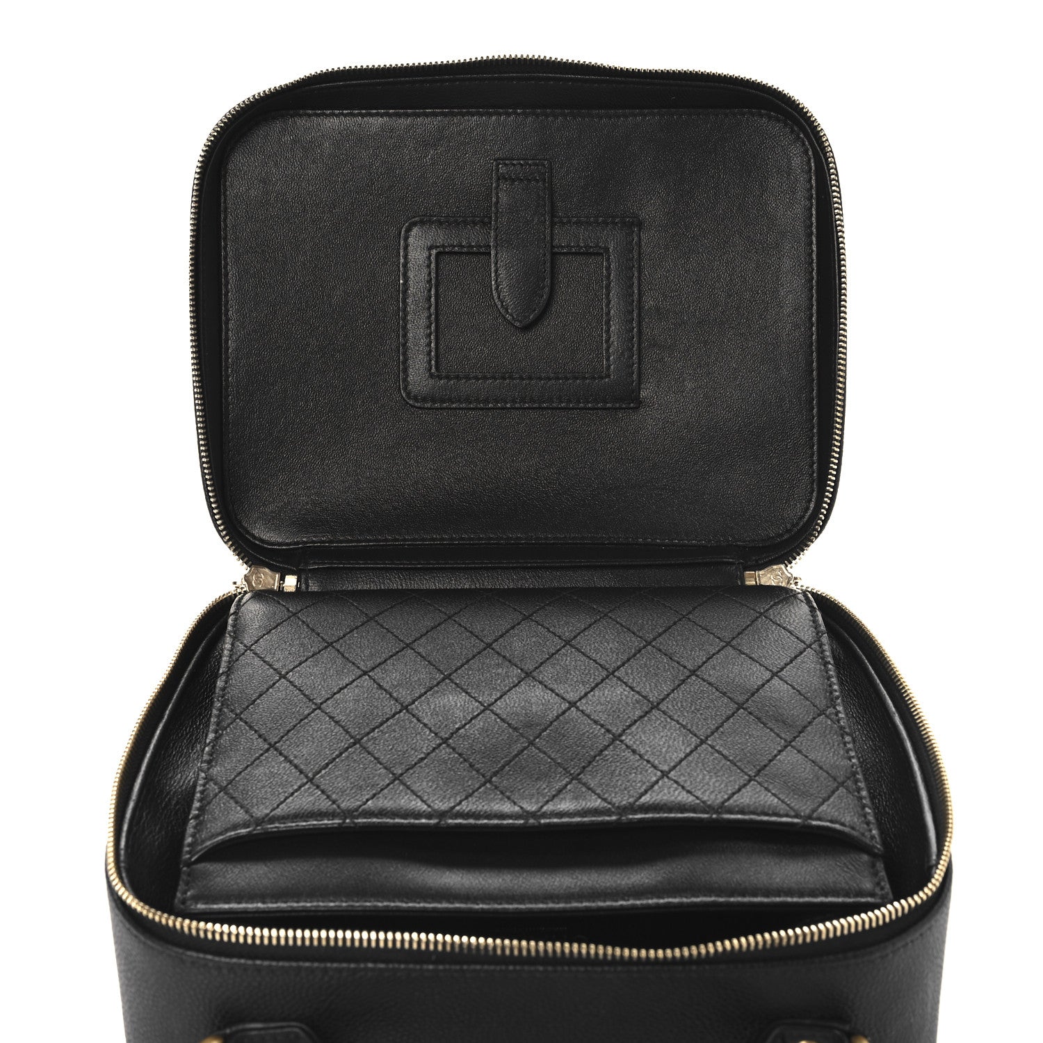 Chanel Caviar Quilted Large CC Filigree Vanity Case Black 8 of 11