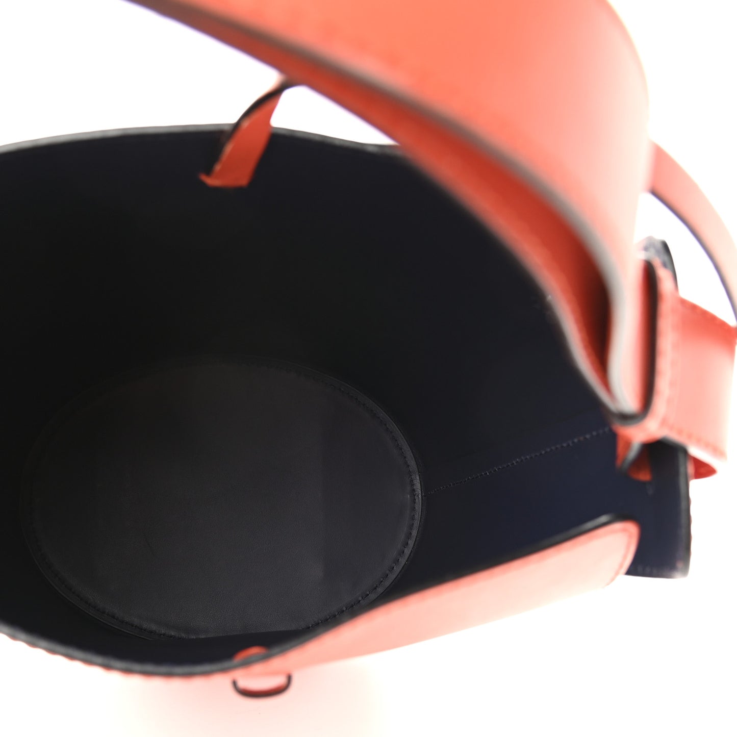Supple Calfskin Small Bucket Orange