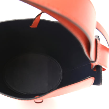Burberry Supple Calfskin Small Bucket Orange 5 of 8