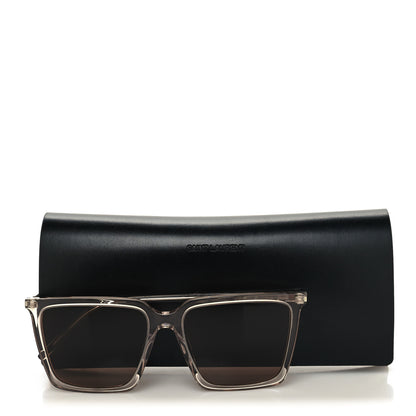 Saint Laurent Transparent Acetate SL 474 Sunglasses Brown 8 of 8