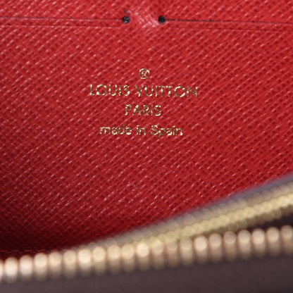 Louis Vuitton Damier Ebene Clemence Wallet Cherry 6 of 7