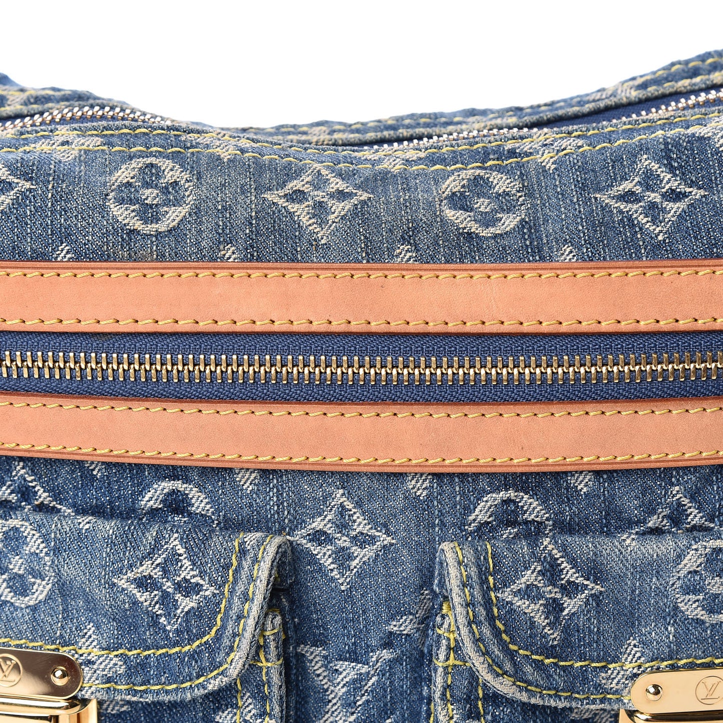 Monogram Denim Baggy PM Blue