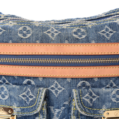 Louis Vuitton Monogram Denim Baggy PM Blue 9 of 14