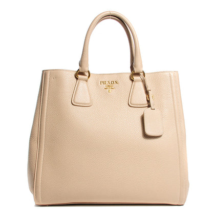 Prada Vitello Daino Shopping Tote Sabbia 1 of 11