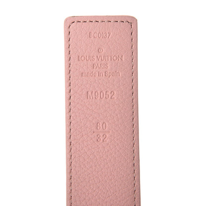 Louis Vuitton Calfskin Monogram 30mm LV Initiales Reversible Belt 80 32 Rose Poudre 3 of 5