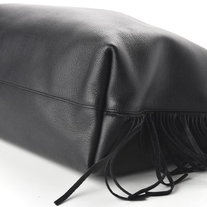 Saint Laurent Calfskin Large Fringe Shopping Tote Black 7 of 13