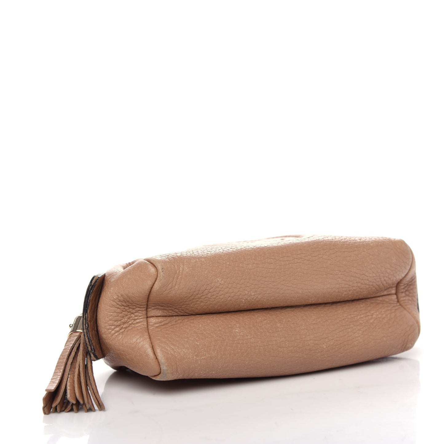 Pebbled Calfskin Soho Small Cosmetic Case Camelia