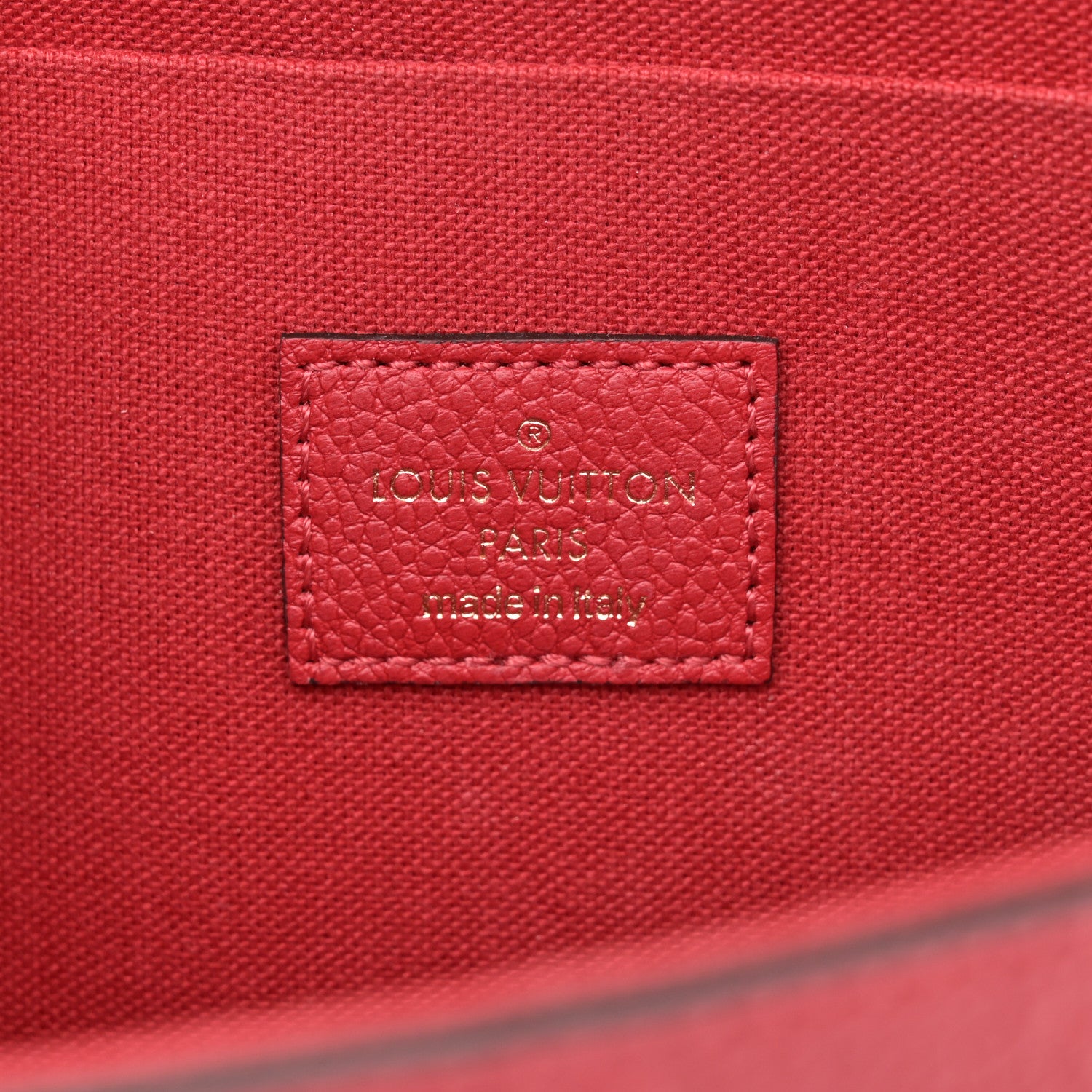 Louis Vuitton Empreinte Pochette Felicie Chain Wallet Scarlet 8 of 11